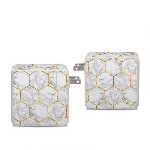 Honey Marble Apple 96W USB-C Power Adapter Skin