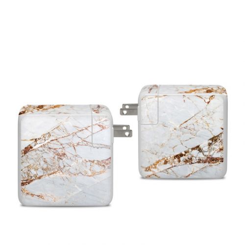 Hazel Marble Apple 96W USB-C Power Adapter Skin