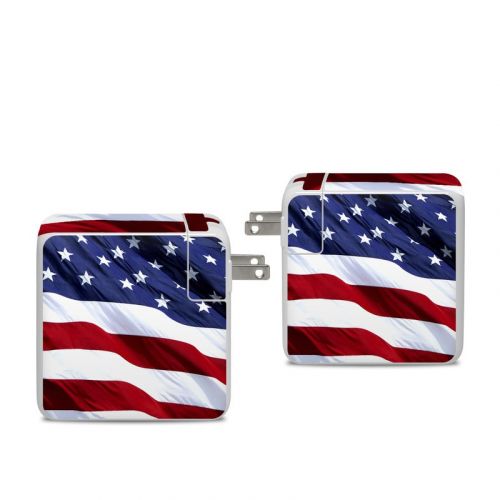 Patriotic Apple 96W USB-C Power Adapter Skin