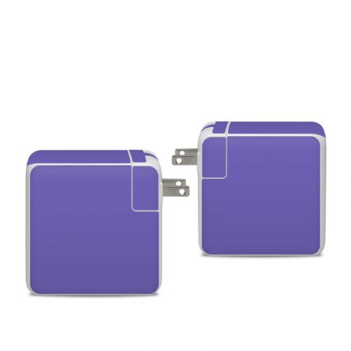 Solid State Purple Apple 96W USB-C Power Adapter Skin