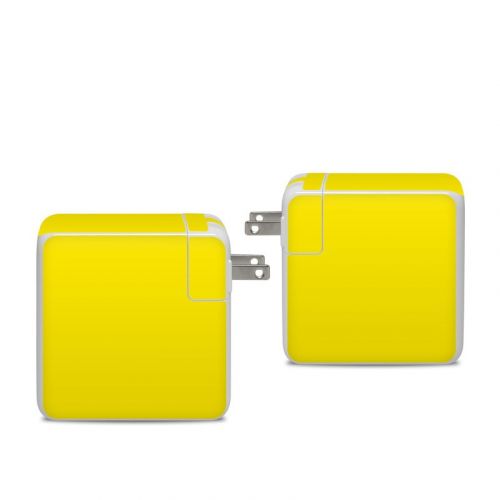 Solid State Yellow Apple 96W USB-C Power Adapter Skin