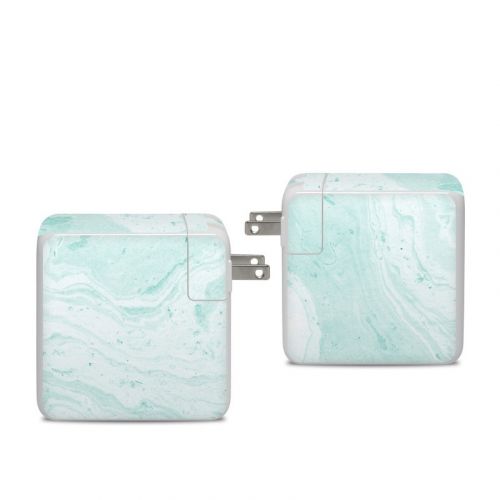 Winter Green Marble Apple 96W USB-C Power Adapter Skin
