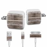 Barn Wood Apple 12W USB Power Adapter Skin