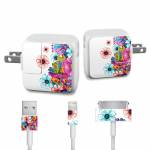 Intense Flowers Apple 12W USB Power Adapter Skin