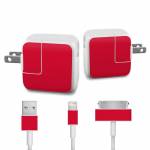 Solid State Red Apple 12W USB Power Adapter Skin