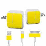 Solid State Yellow Apple 12W USB Power Adapter Skin