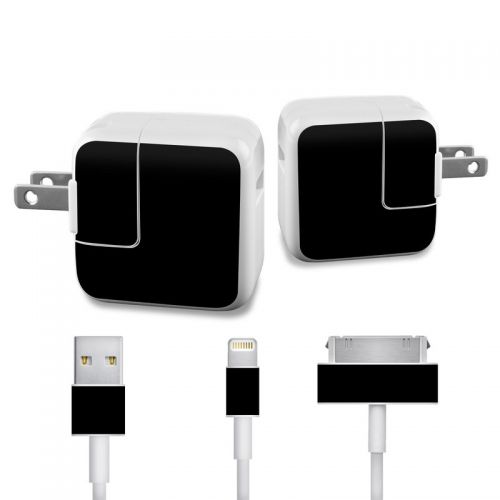 Solid State Black Apple 12W USB Power Adapter Skin