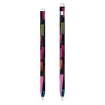 Colorful Brushstrokes Black Apple Pencil Skin