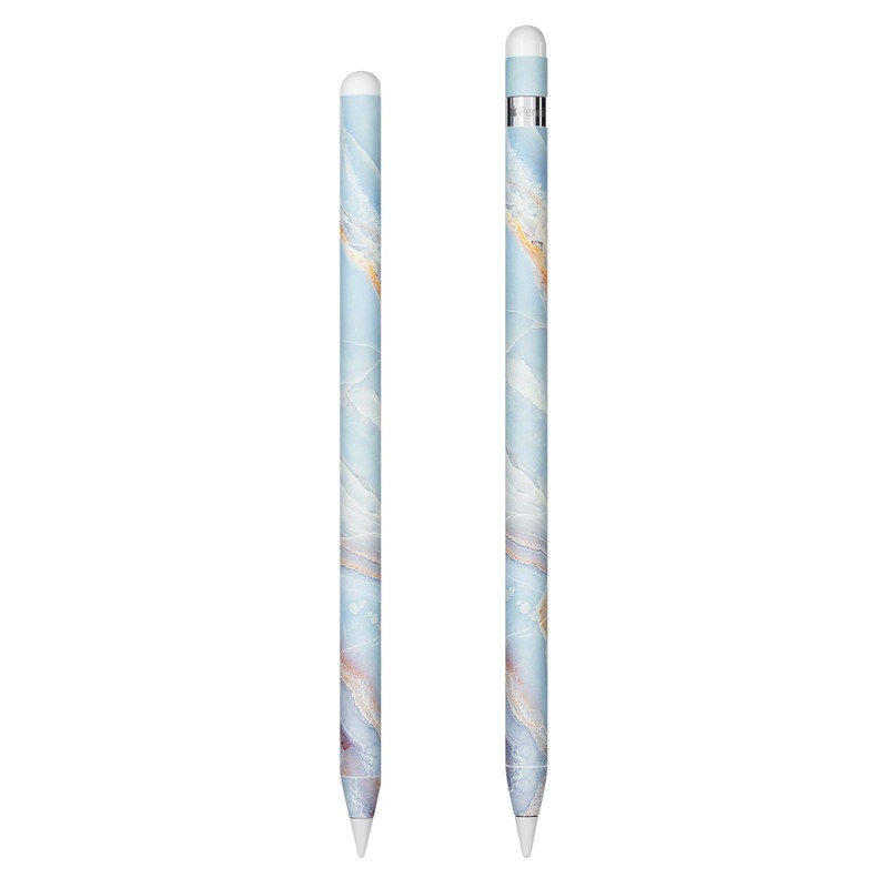 Apple Pencil Skin design of Blue, Azure, Aqua, Onyx, with blue, red, orange, white colors