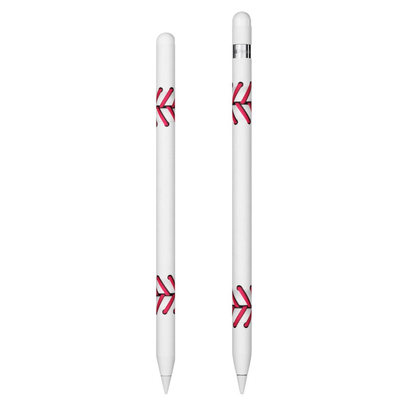 Apple Pencil Skin design of Red, Line, Pink, Parallel, Paper with white, red colors