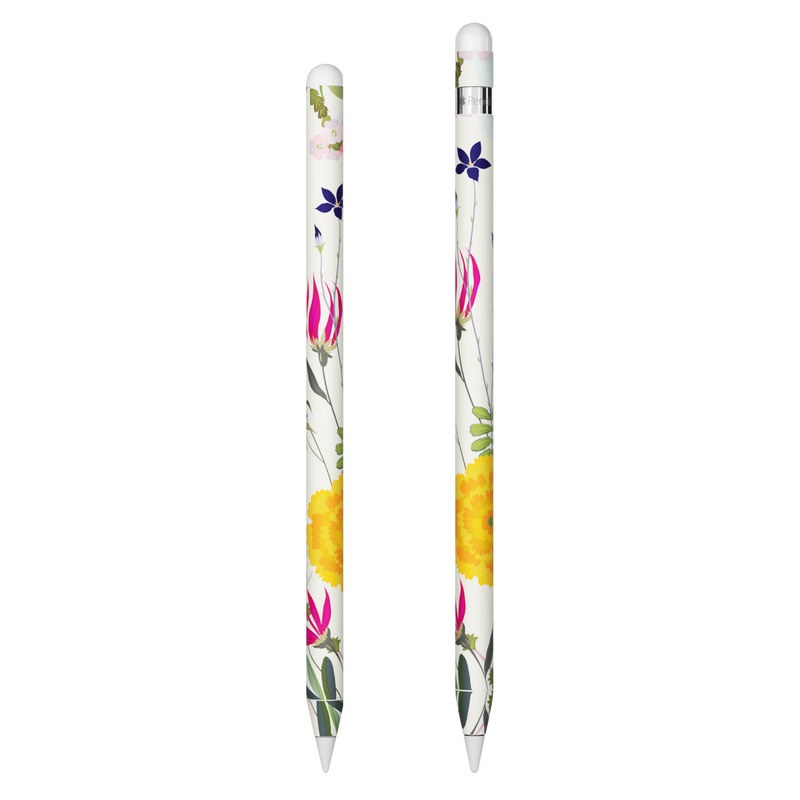 Apple Pencil Skin design of Flower, Wildflower, chamomile, Floral design, Plant, camomile, Botany, Clip art, Cut flowers, Daisy with white, green, pink, orange, yellow, red colors