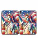 Lady Liberty and Flowers Smart Folio for iPad Series Skin