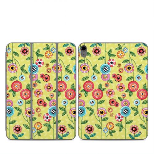 Button Flowers Smart Folio for iPad Series Skin