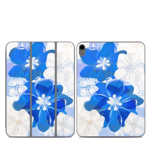 Blue Flowers Smart Folio for iPad Series Skin