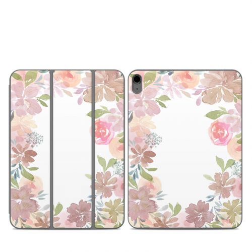 Blush Flower Frame Smart Folio for iPad Series Skin