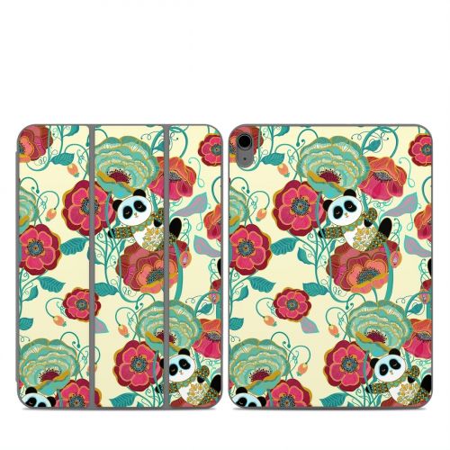 Panda Flowers Smart Folio for iPad Series Skin