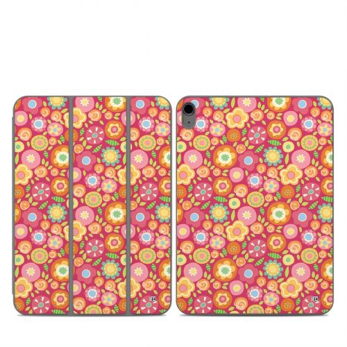 Flowers Squished Smart Folio for iPad Series Skin