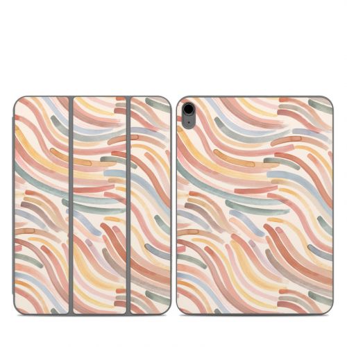 Terracotta Brushstroke Waves Smart Folio for iPad Series Skin