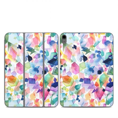 Watercolor Crystals and Gems Smart Folio for iPad Series Skin