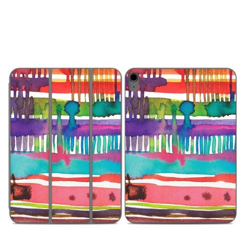 Watercolor Lines Smart Folio for iPad Series Skin