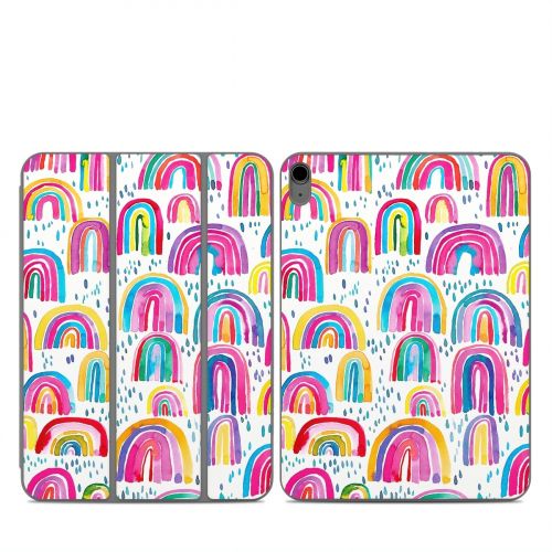 Watercolor Rainbows Smart Folio for iPad Series Skin