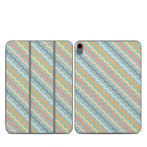 Wavy Diagonal Lines Smart Folio for iPad Series Skin