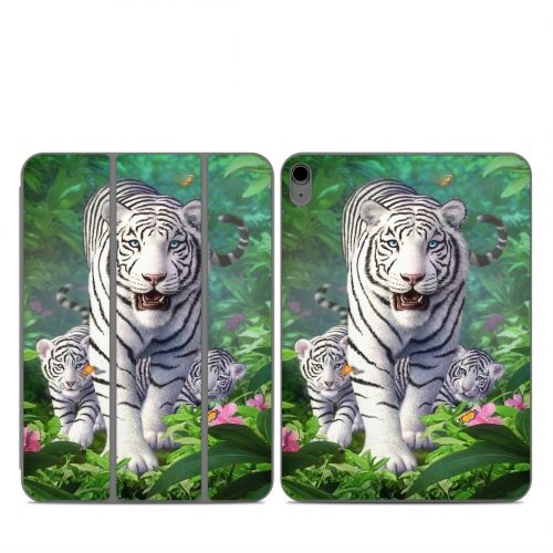 White Tigers Smart Folio for iPad Series Skin