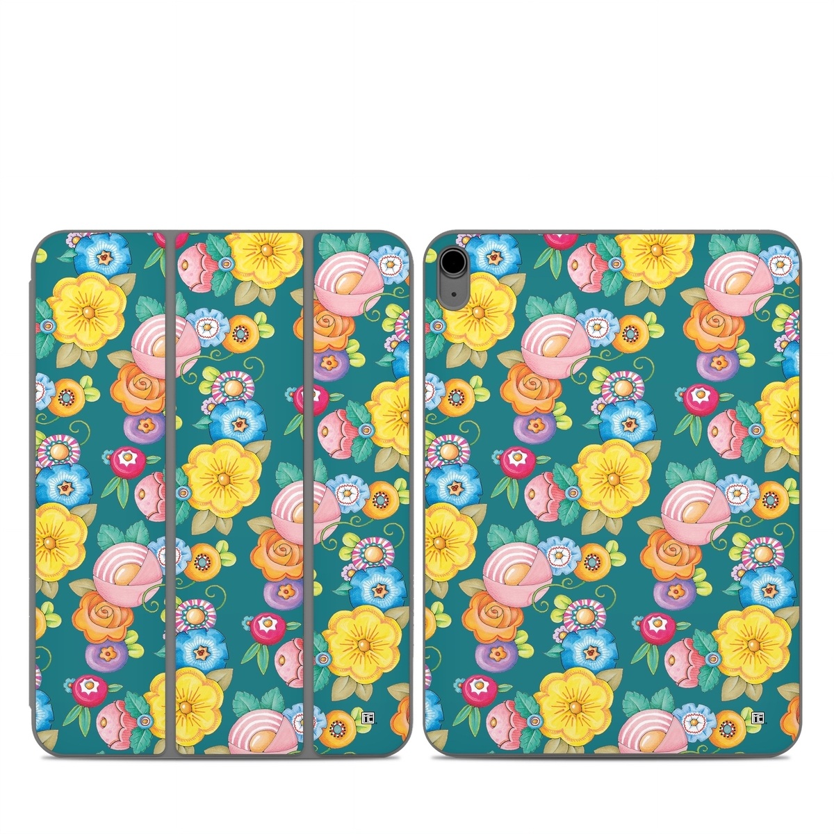 Smart Folio for iPad Series Skin design of Rectangle, Textile, Circle, Symmetry, Pattern, Art, Visual arts, Motif, Wrapping paper, Design, with blue, green, yellow, orange, red, white, purple colors