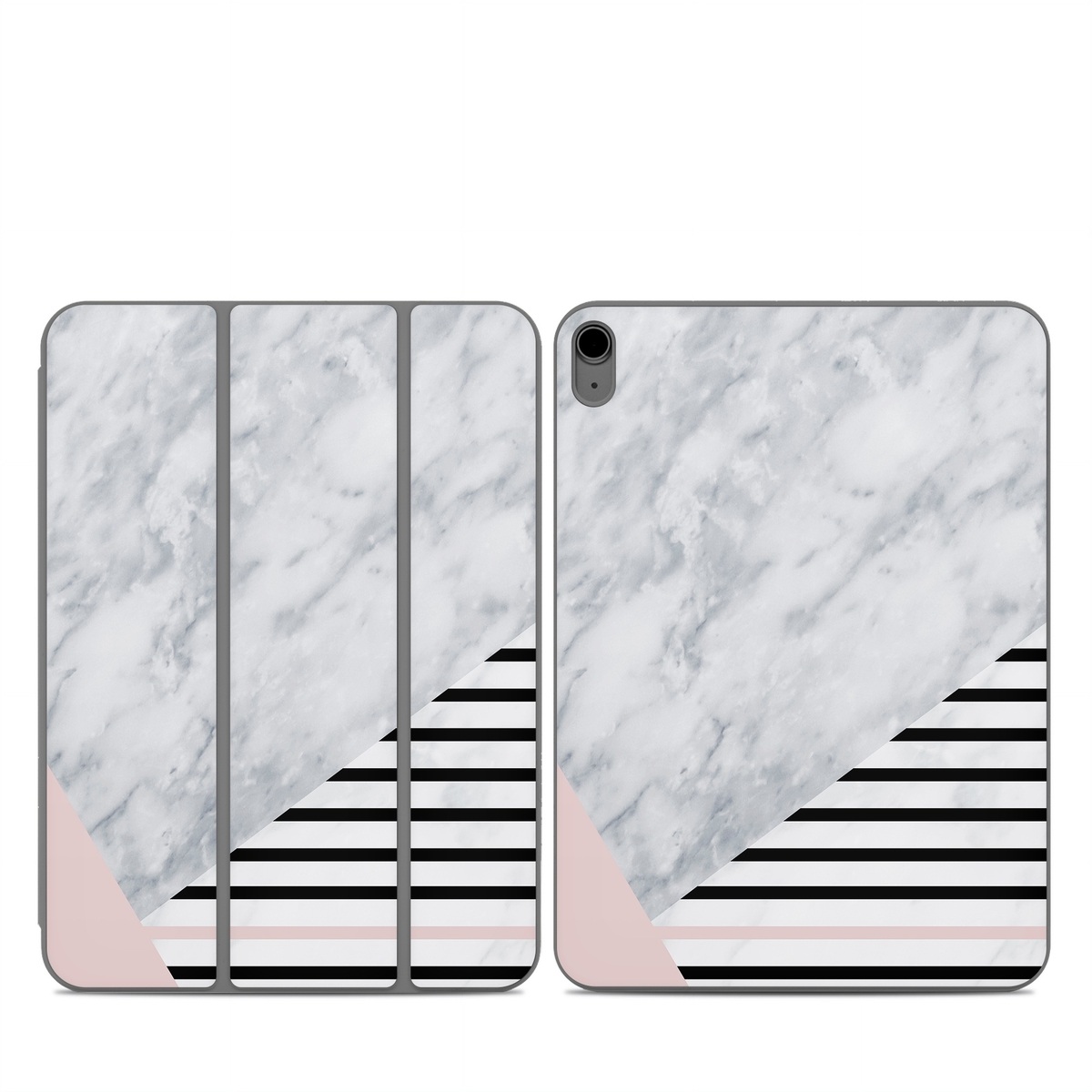 Smart Folio for iPad Series Skin design of White, Line, Architecture, Stairs, Parallel, with gray, black, white, pink colors