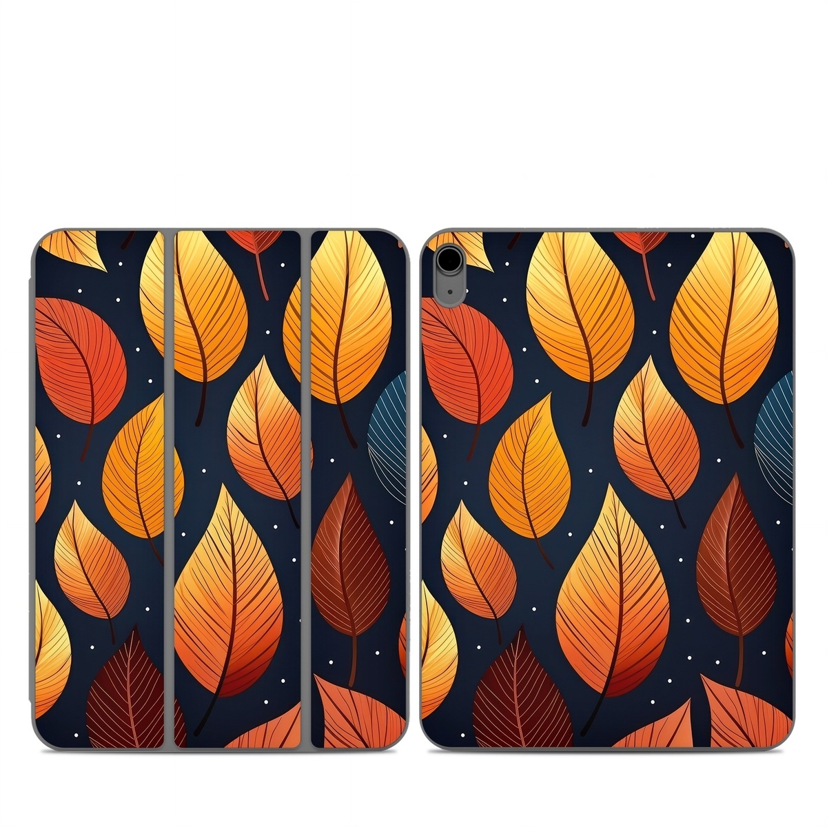 Smart Folio for iPad Series Skin design of Amber, Orange, Lighting, Sunlight, Font, Art, Material property, Symmetry, Wood, Circle, with yellow, orange, black, white, red colors