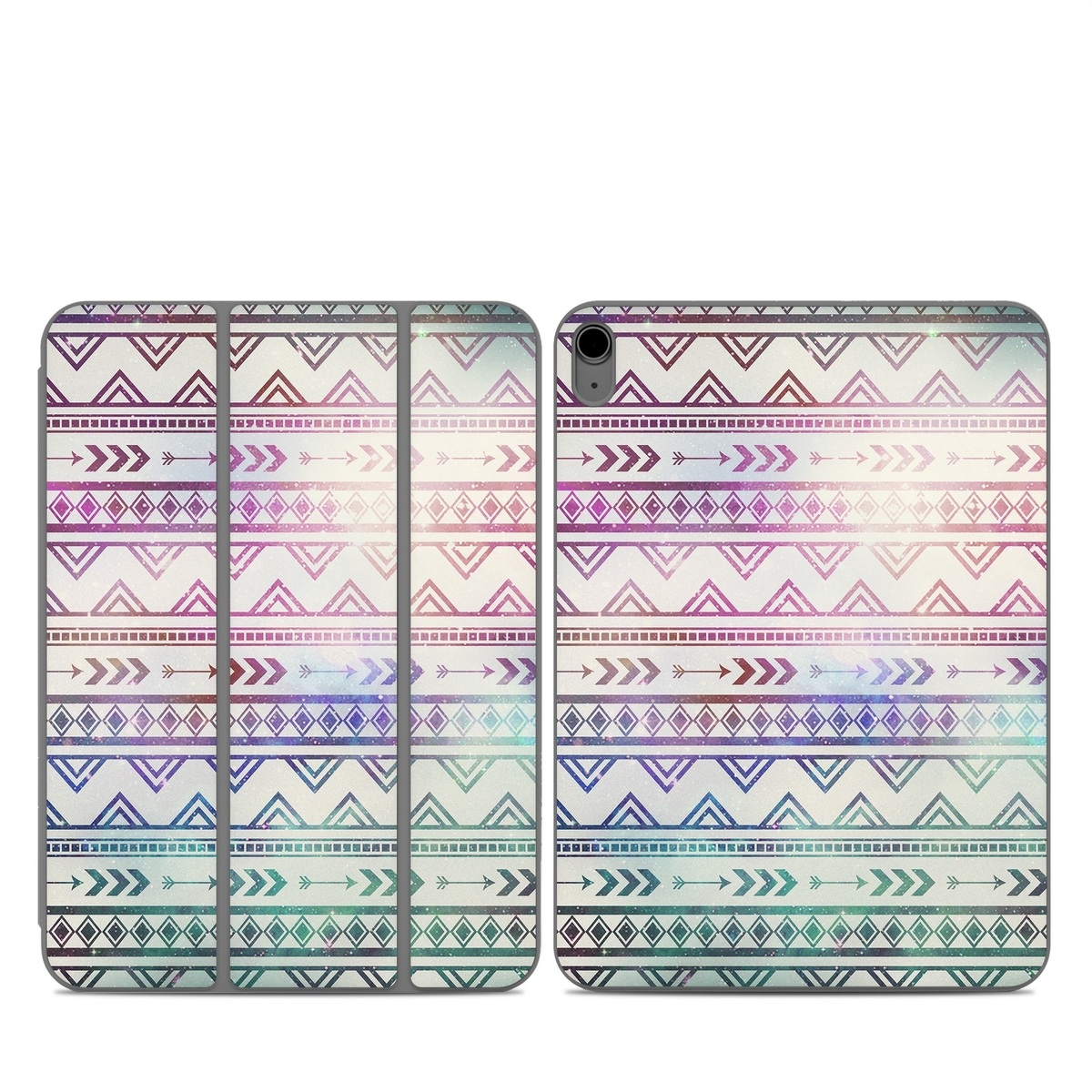 Smart Folio for iPad Series Skin design of Pattern, Line, Teal, Design, Textile, with gray, pink, yellow, blue, black, purple colors