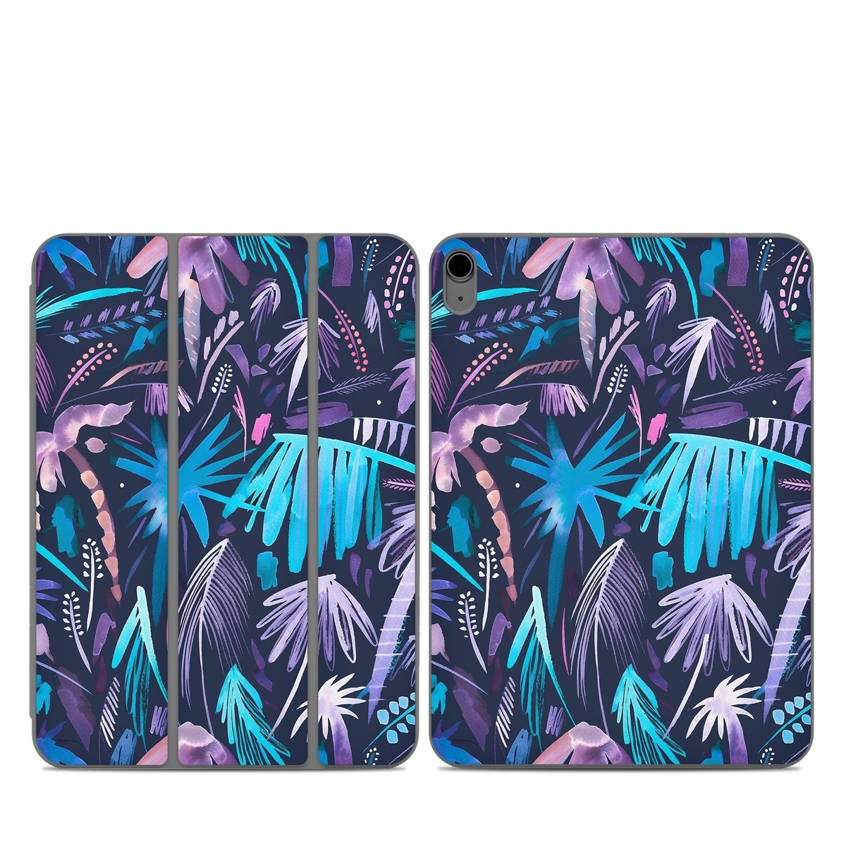 Smart Folio for iPad Series Skin design of Purple, Blue, Graffiti, Pattern, Psychedelic art, Art, Violet, Lilac, Design, Electric blue, with blue, purple, black, white, pink colors