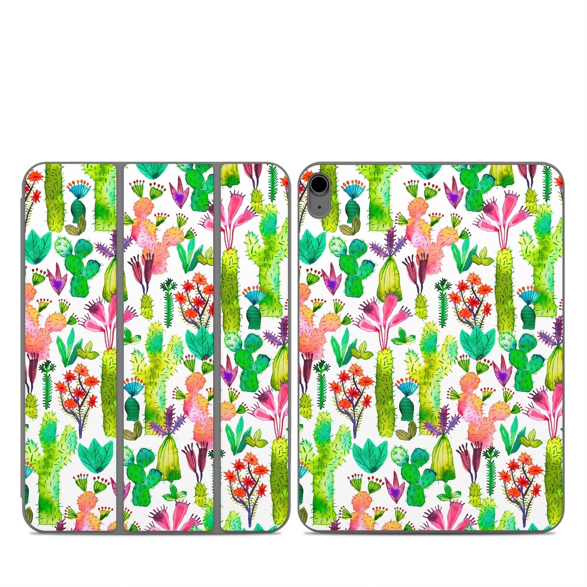 Smart Folio for iPad Series Skin design of Pattern, Floral design, Plant, Wildflower, Wrapping paper, with white, green, red, purple, pink, black colors
