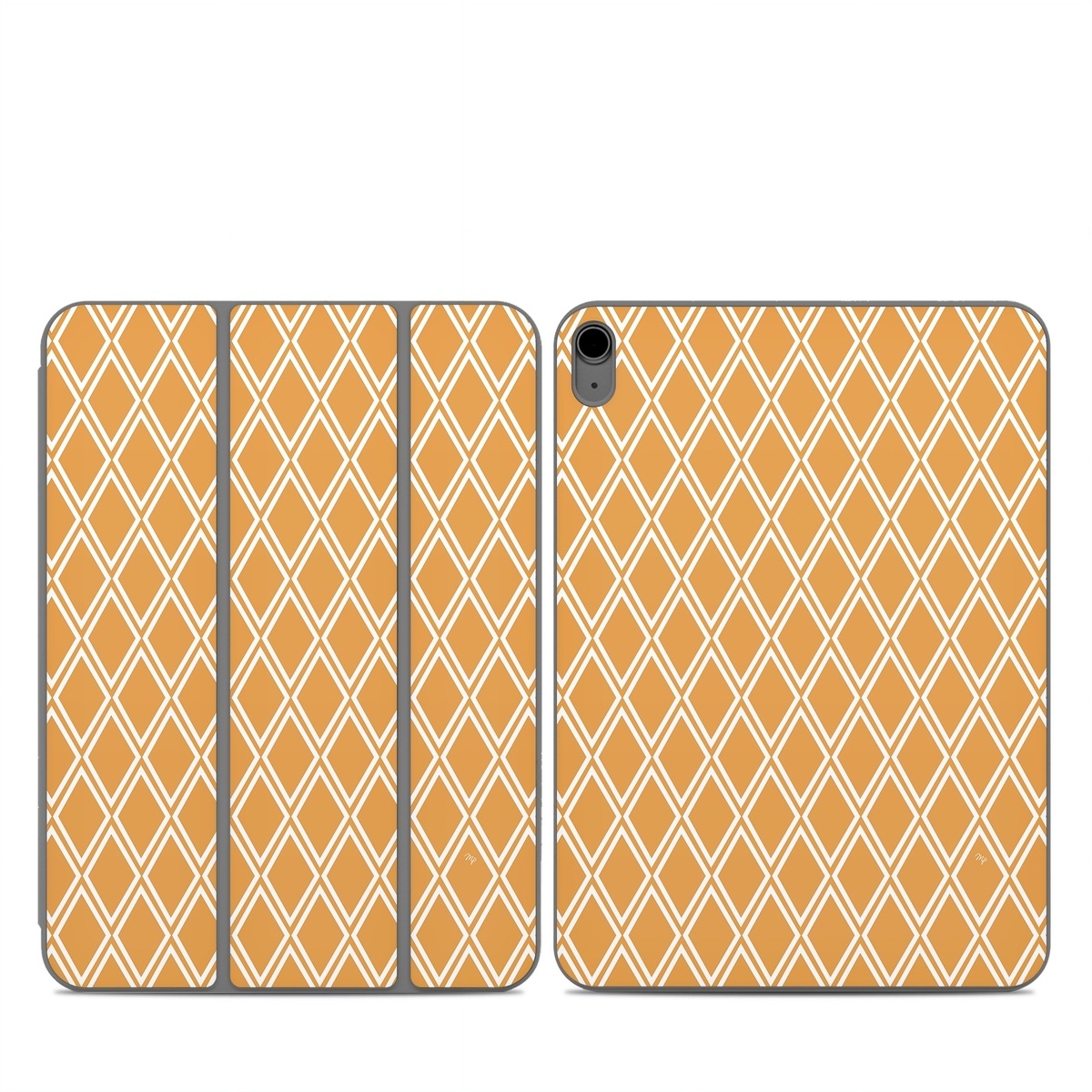 Smart Folio for iPad Series Skin design of Textile, Orange, Font, Material property, Symmetry, Rectangle, Pattern, Circle, Parallel, Tints and shades, with orange, white colors