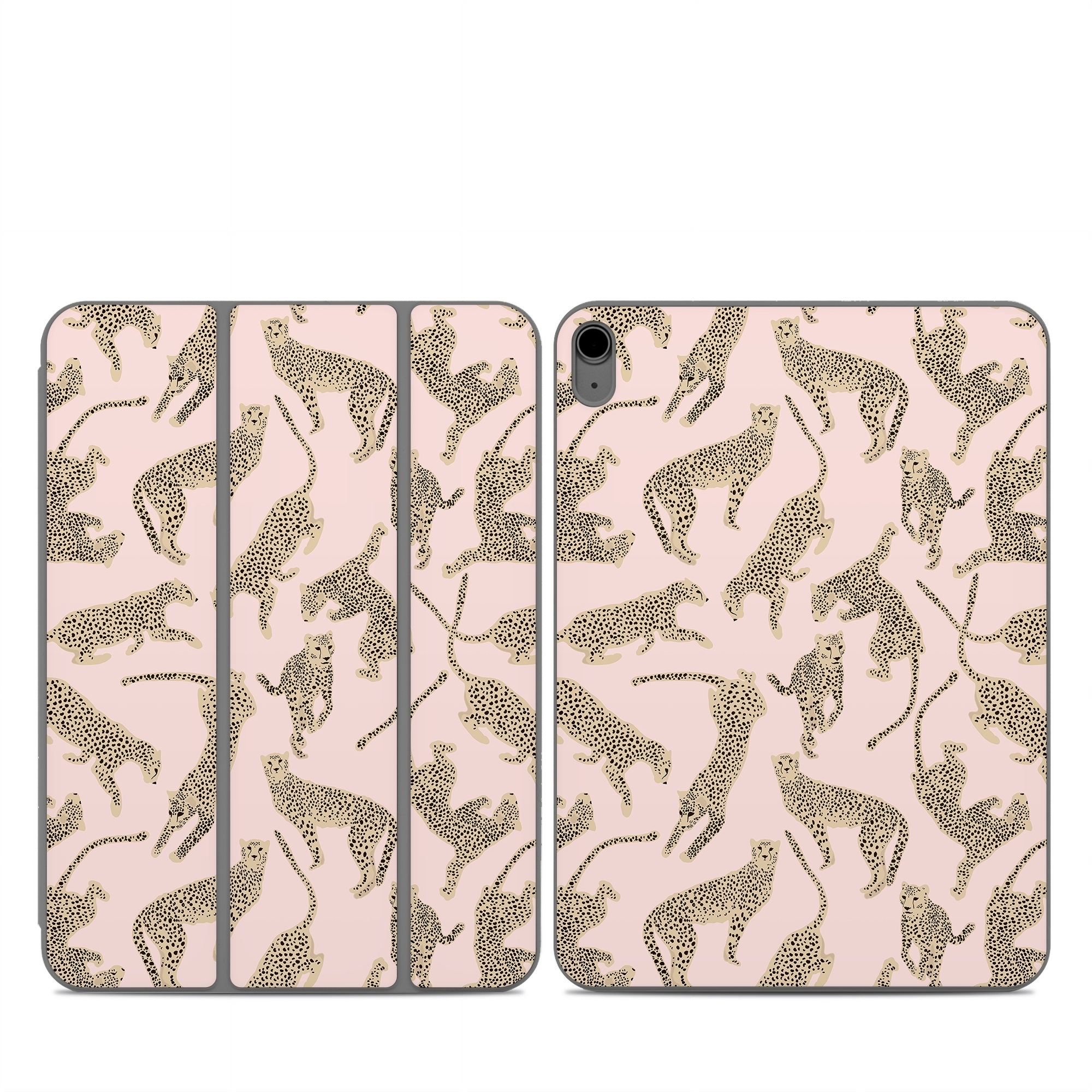 Smart Folio for iPad Series Skin design of Hair, Vertebrate, White, Organ, Textile, Organism, Mammal, Felidae, Font, Line, with pink, yellow, black colors