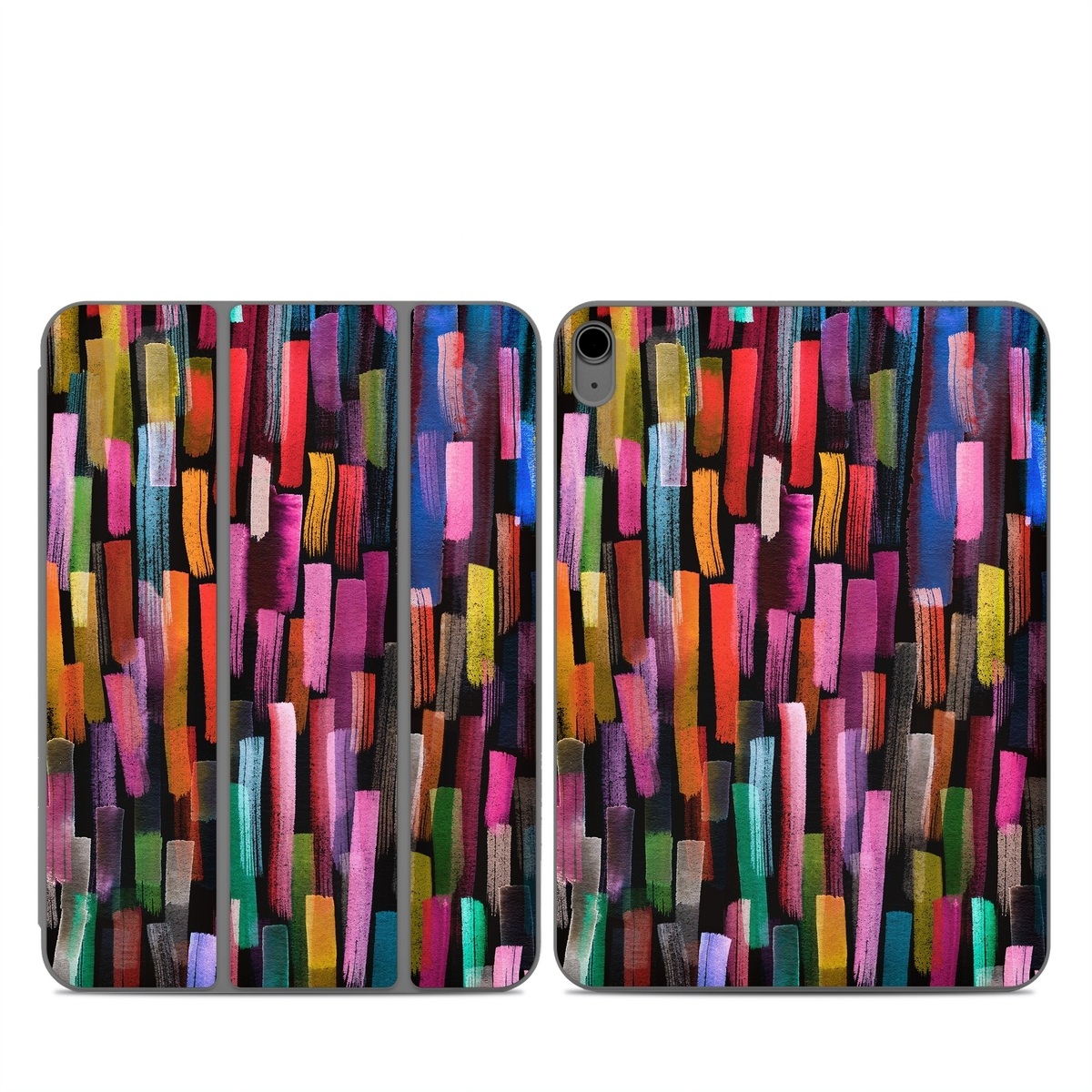 Smart Folio for iPad Series Skin design of Colorfulness, Textile, Art, Wood, Line, Material property, Font, Pattern, Tints and shades, Magenta, with black, blue, green, red, pink, yellow, orange, white, gray colors