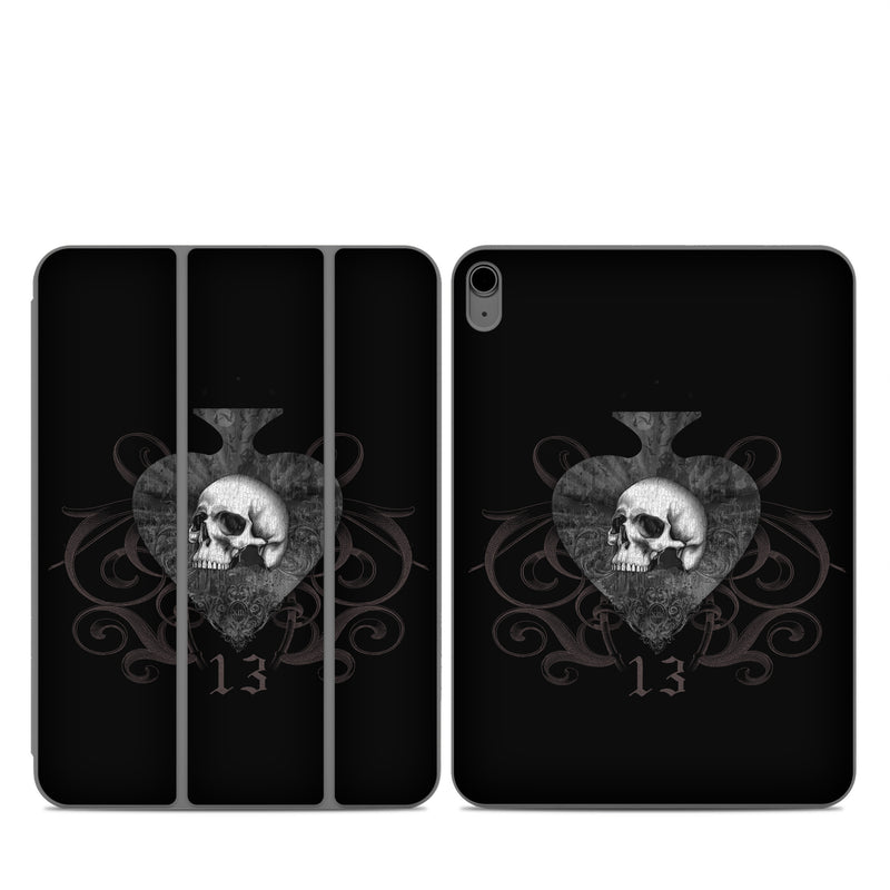 Smart Folio for iPad Series Skin design of Bone, Jaw, Grey, Art, Skull, Font, Darkness, Monochrome photography, Illustration, Monochrome, with black, white, brown colors