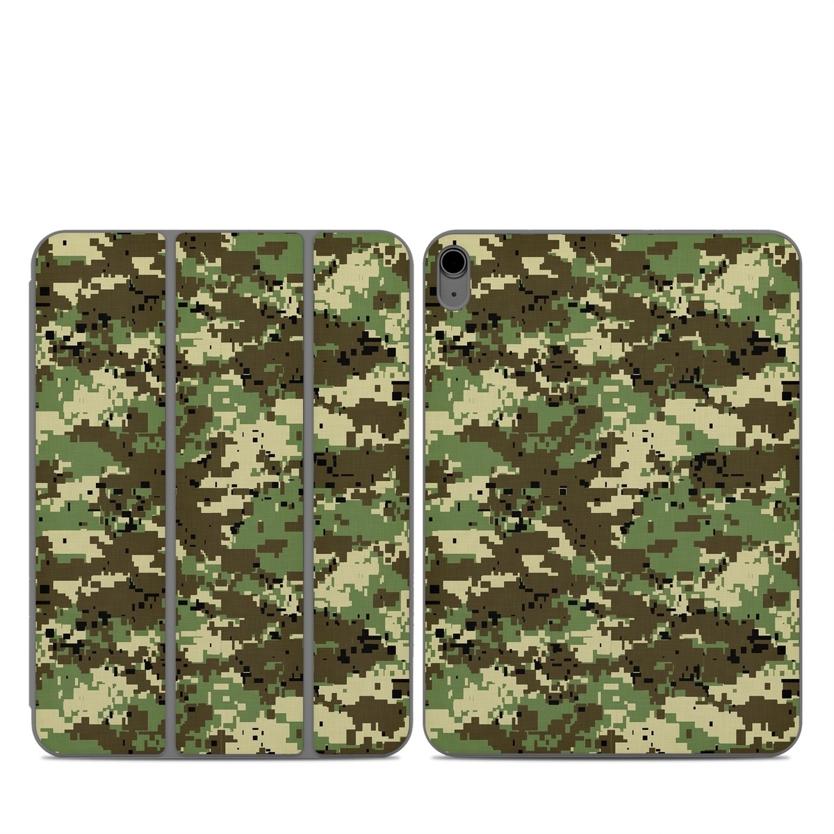 Smart Folio for iPad Series Skin design of Military camouflage, Pattern, Camouflage, Green, Uniform, Clothing, Design, Military uniform, with black, gray, green colors