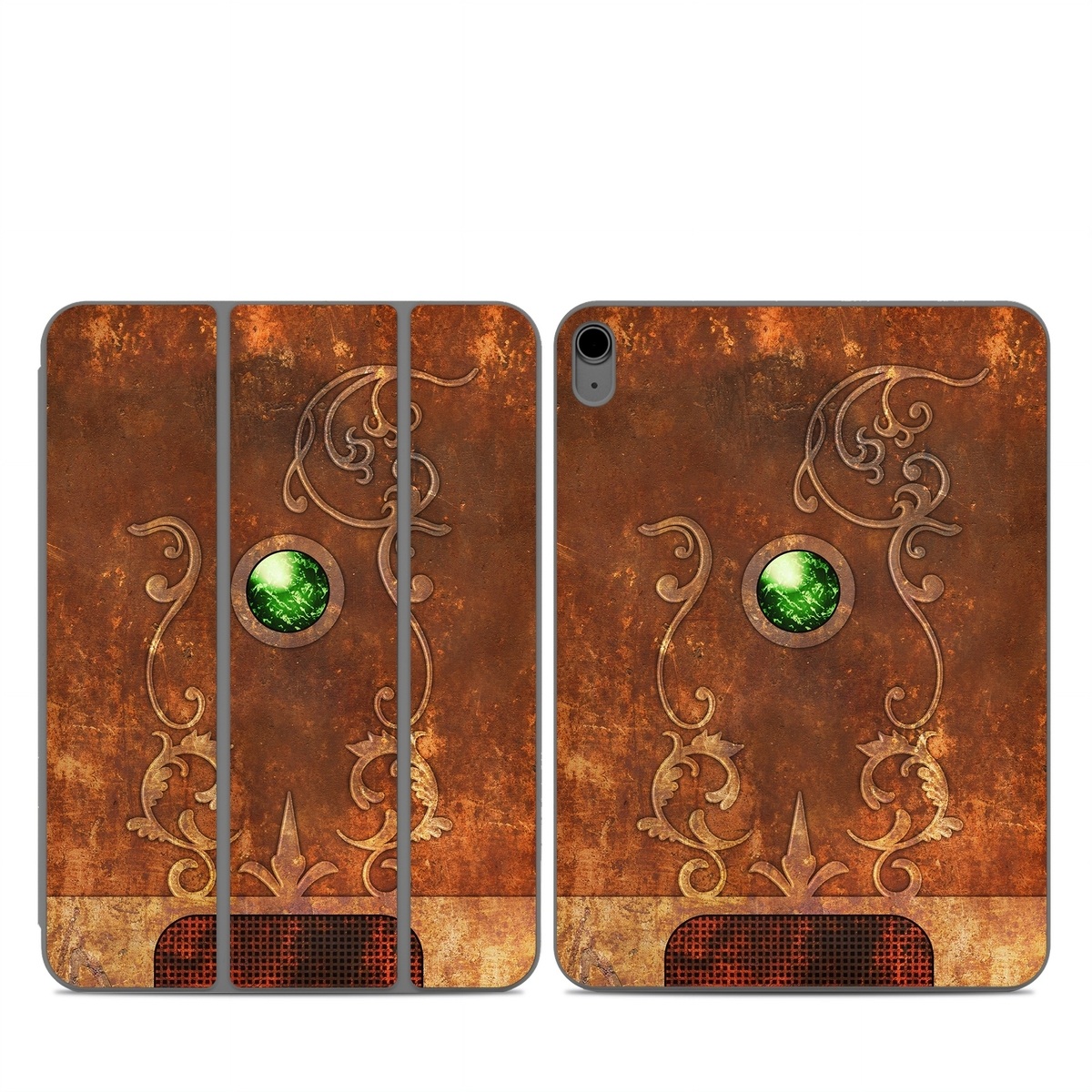 Smart Folio for iPad Series Skin design, with brown, red, yellow, green, orange colors