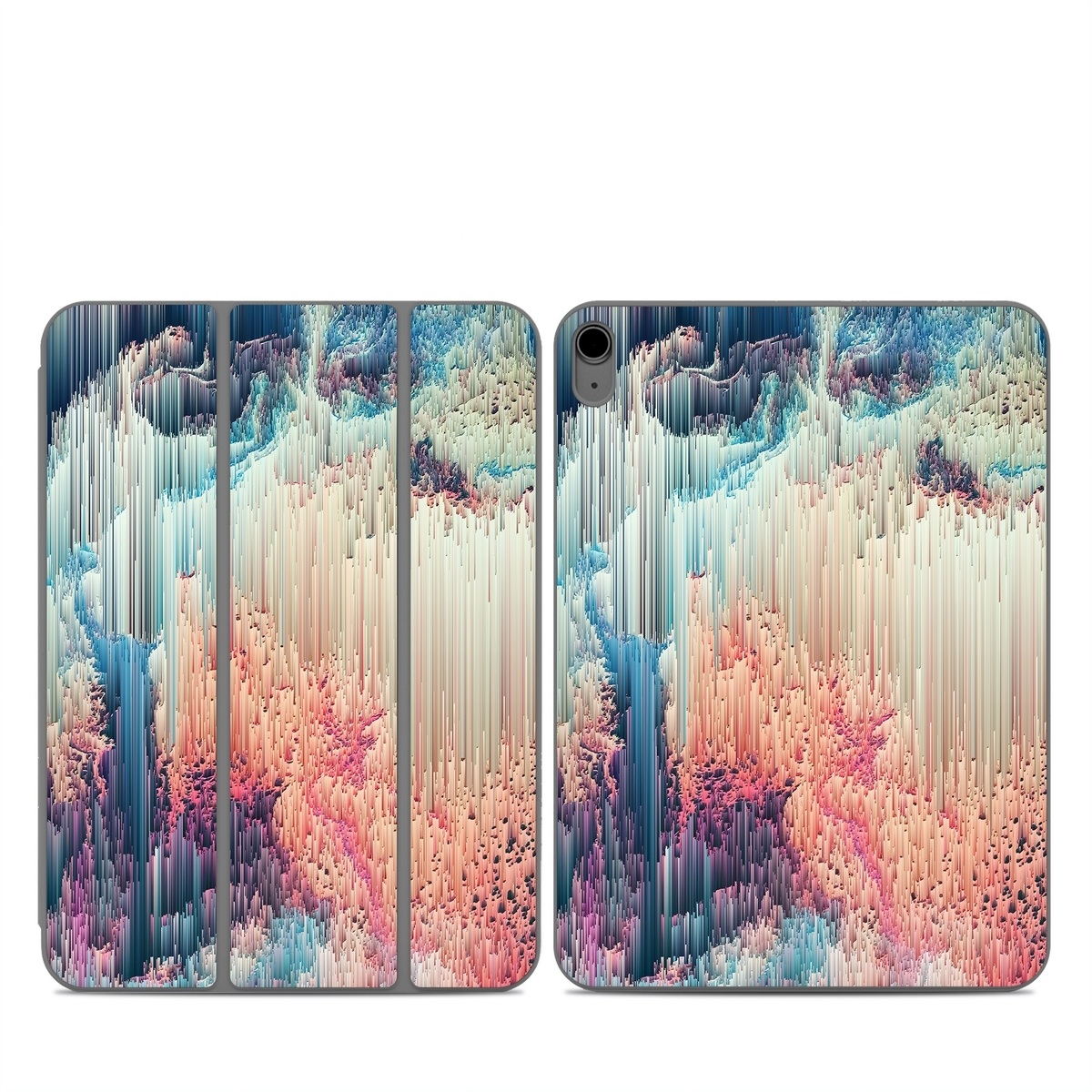 Smart Folio for iPad Series Skin design of Blue, Pink, Sky, Turquoise, Design, Rock, Textile, Photography, Cloud, Winter, with white, blue, purple, pink, red colors