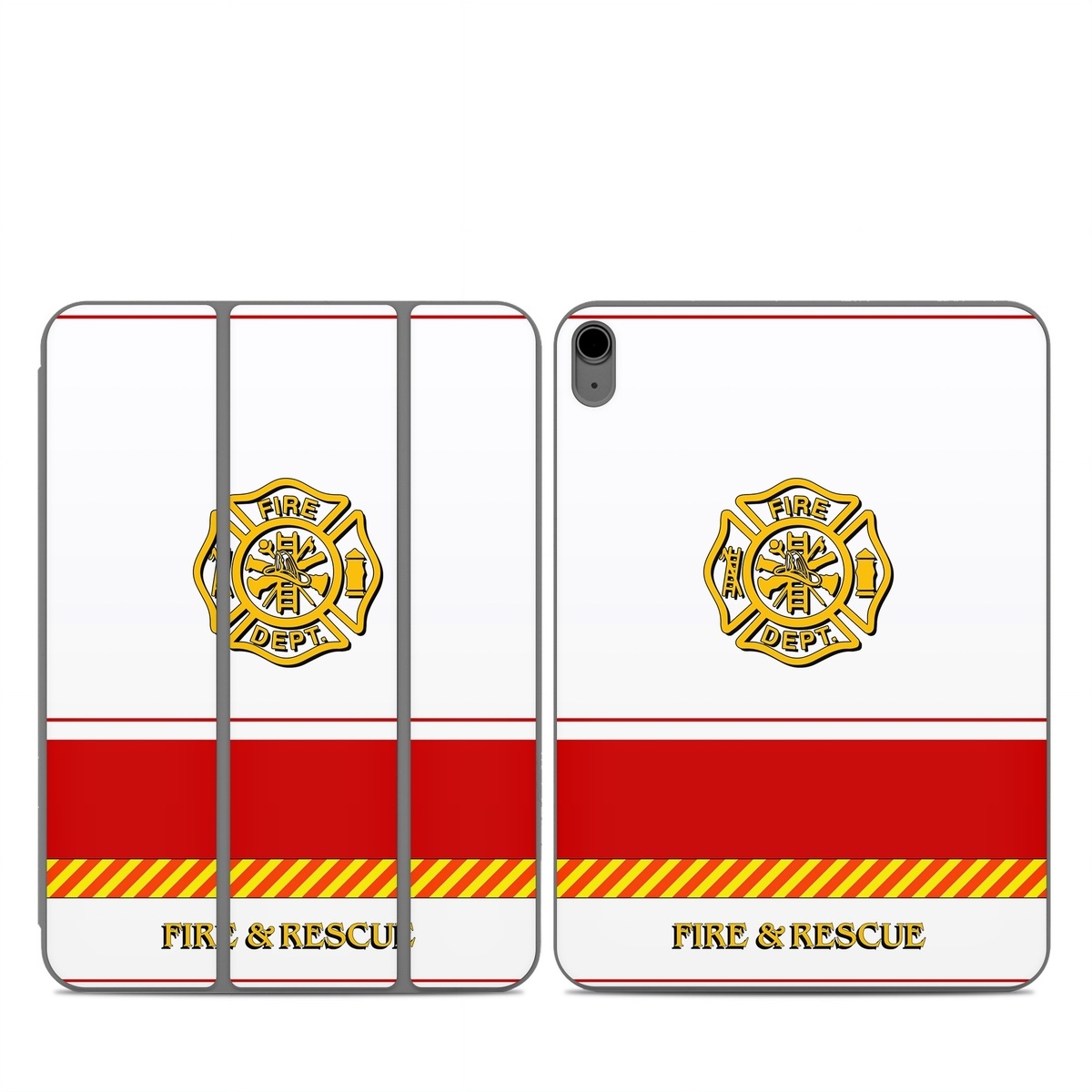 Smart Folio for iPad Series Skin design of Military rank, Flag, with white, red, yellow colors