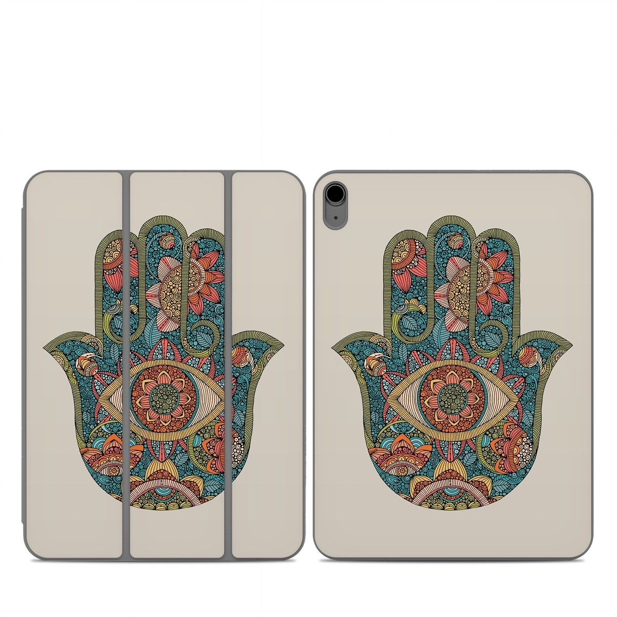 Smart Folio for iPad Series Skin design of Art, Pattern, Symmetry, Circle, Font, Visual arts, Illustration, Painting, Symbol, Drawing, with blue, red, yellow, orange, green colors
