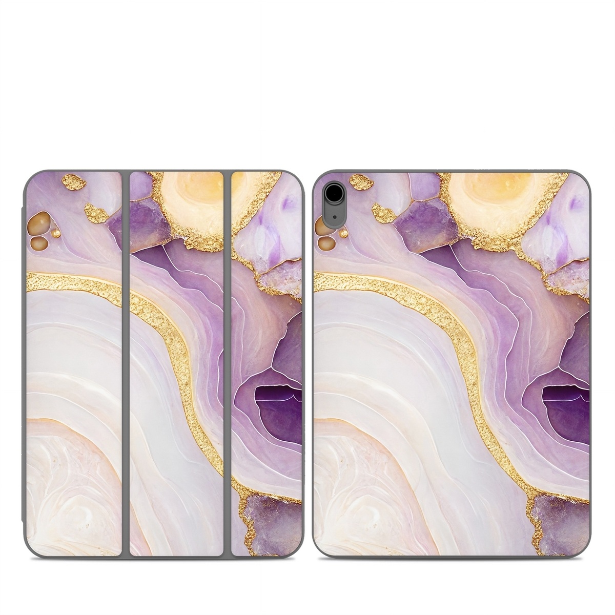 Smart Folio for iPad Series Skin design of Purple, Dishware, Violet, Art, Pattern, Serveware, Painting, Metal, Circle, Ceiling, with purple, white, yellow, orange colors