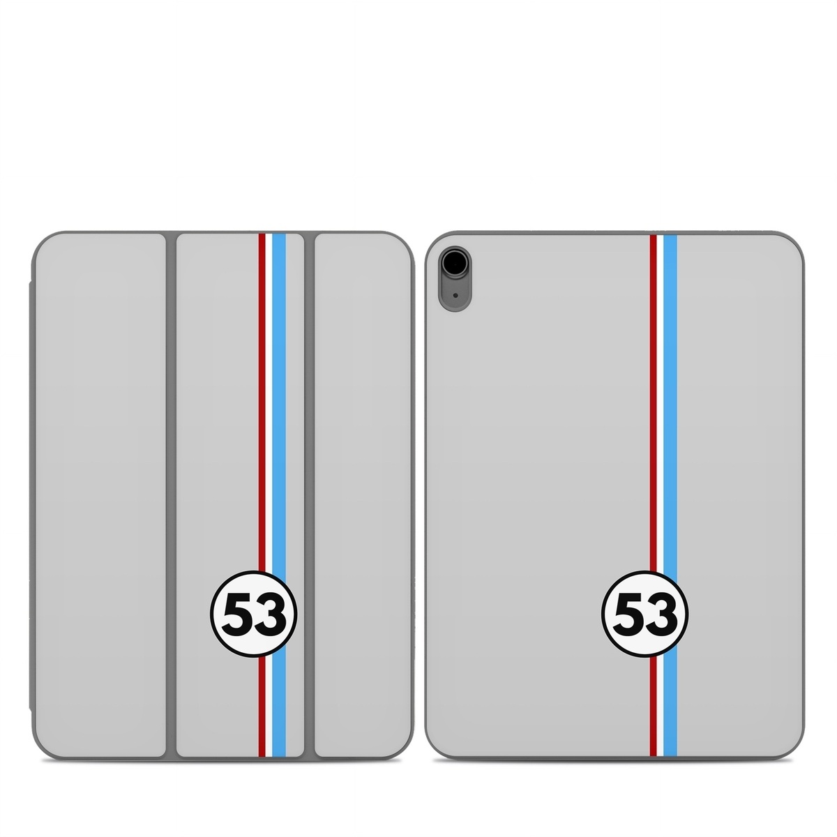 Smart Folio for iPad Series Skin design of Line, Sign, Games, with gray, blue, red, white, black colors