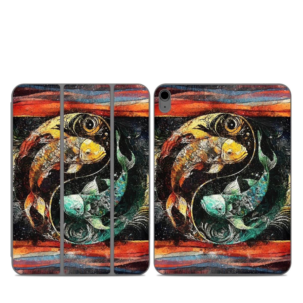 Smart Folio for iPad Series Skin design of Art paint, Paint, Painting, Art, Creative arts, Pattern, Visual arts, Mural, Illustration, Graphics, with black, red, blue, yellow, green, orange, purple colors