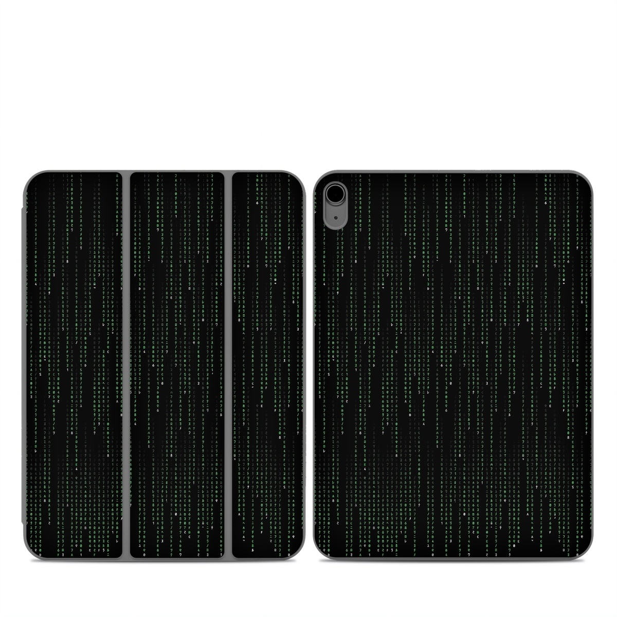 Smart Folio for iPad Series Skin design of Green, Black, Pattern, Symmetry, with black colors