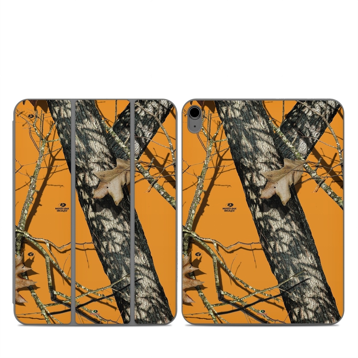 Smart Folio for iPad Series Skin design of Tree, Branch, Canoe birch, Woody plant, Plant, Leaf, Adaptation, Wildlife, Trunk, Birch family, with green, black, gray, red colors