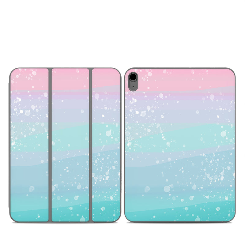 Smart Folio for iPad Series Skin design of Blue, Pink, Graphics, with blue, pink, white colors