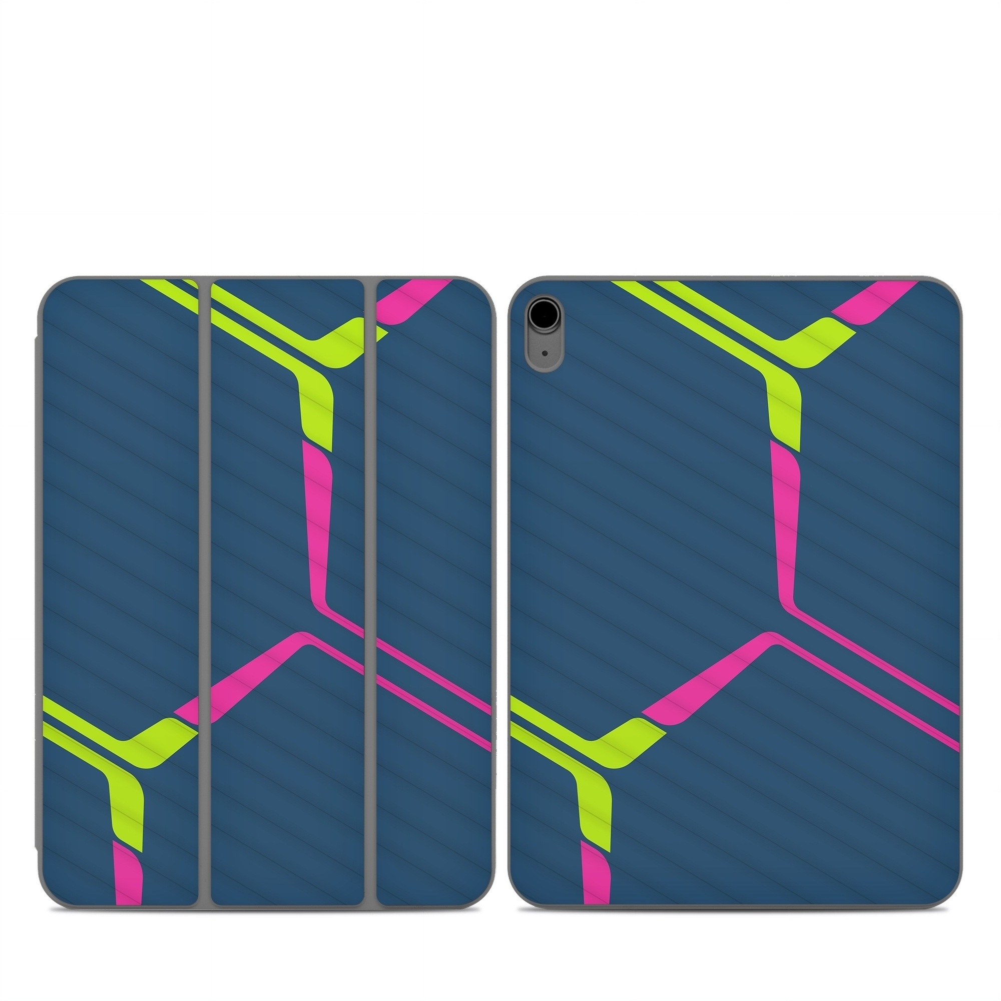 Smart Folio for iPad Series Skin design of Colorfulness, Triangle, Violet, Font, Parallel, Circle, Magenta, Symmetry, Electric blue, Pattern, with blue, green, pink colors