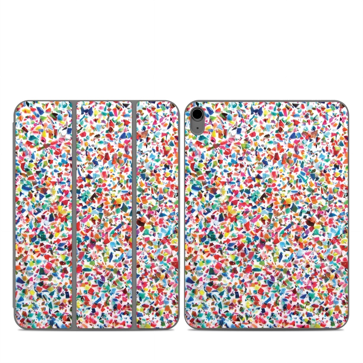 Smart Folio for iPad Series Skin design of Pattern, Wrapping paper, with red, orange, pink, blue, green, yellow colors